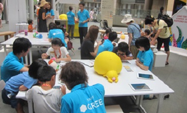 【CSRレポート】グリーが六本木ヒルズ「KIDS' WORKSHOP 2013」にてワークショップを開催しました